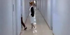 Nurse makes the prostate massage
