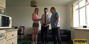 European sub slut slapped during hard anal