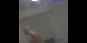 Fucking the slut and cumming on her belly and boobs
