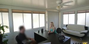 LOAN4K. Man grabs camera and organizes porn casting (Alli Rae)