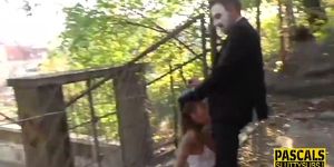 Throated submissive girl gets anally pounded (Pascal White, Silvia Dellai)