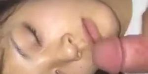 Sleeping sis cumshot