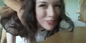 Facing the Camera like the Slut she is...