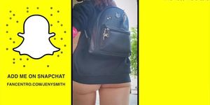 Jeny Smith. Wet Panthyhose, Public flashing