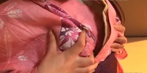 Asian cutie in a dress rubs and fingers her pussy (Victoria Tiffani)