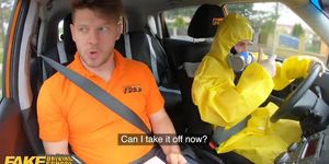Fake Driving School, Lexi Dona Takes Off her Hazmat Suit