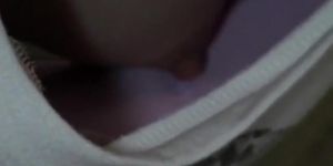Downblouse teens with perky and small tits.