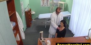 Big tit amateur pussy fucked by her doctor