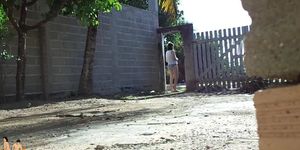 My wife answers the door for delivery guys. She's dressed like a bitch! (Delivery Man)