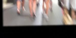 Chasing the girl like it's a movie scene