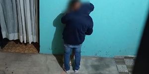 Surprising my stepsis with the neighbor while cuckold is away