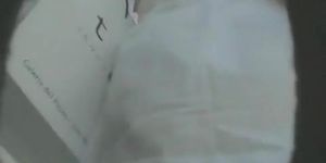 Sexy ginger and others show hot ass on real upskirt video