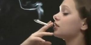 hot smoker wearing bikini top