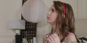 Inexperienced Brunette Teen Gets Fucked Rough And Moans As She Receives A Big Creampie - Donnie Rock (Lily Moon)