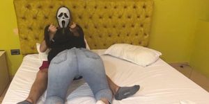 Brunette Girl Sucks In A Terrifying Treat, Featuring Liscia Miller