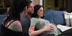 Sexy parental instructor fucks kinky husband in front of his pregnant wife (Anna De, Anna de, Charlotte Sins, Seth Gamble)