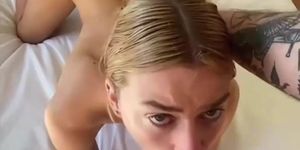 Onlyfans Blonde POV Blowjob Cumshot Facial