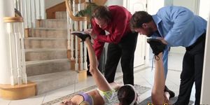 Yoga teen gets facial