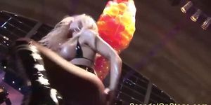 busty milf sex show on stage