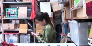 Asian teen shoplifter ram