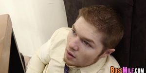 Silvia Saige Catches Horny Employee In Her Office
