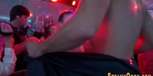 Clothed orgy teens gobble