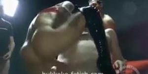 Sperm bukkake gangbang