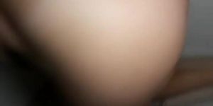 Chubby amateur rides cock