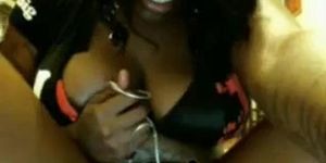 Ebony milf masturbating video and creampie