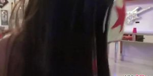 Halloween party fuck with 4 hot teens