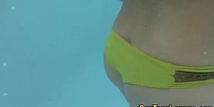 Busty teen eats out lesbo