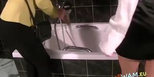 European Lesbians Fun In A Bath
