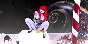 Emo goth doll rides dick