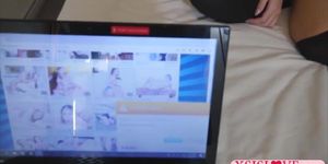 Teen stepsis is a porn addict and she fucks with stepbro