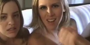 Beautiful lady mtrokes and gives wonderfully erotic handjob