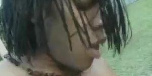 Outdoor sex with beautiful brown woman (Ariel Paola)
