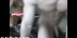 Amateur teen sucks and fucks on cam