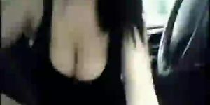 Brunette Camgirl strips in public - Who is This?