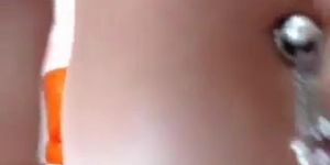 Hot busty Latin cam girl with sexy show
