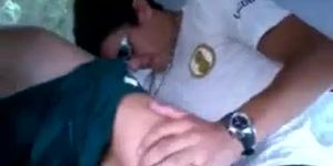 Latina in backseat