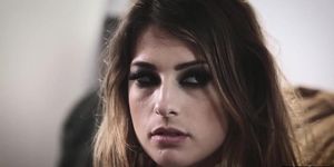 Sexy teen hard fucked by a problematic stepbrother (Kristen Scott)