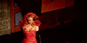 Burlesque strip beauty