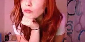 Hot Redhead Takes A Bath