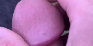 Dickflashing blonde in shell beach