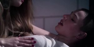 Inside the correctional facility this lesbians is doing a sexy sex