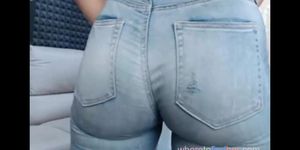 Ass in jean