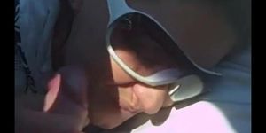 Horny Girlfriend Gives Bj In Public