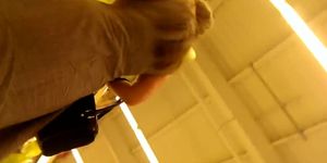 Upskirt in supermarket