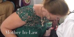 mom in law sucking a big cock