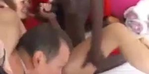 One Hot Dutch Girl With Four Dicks